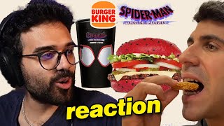 Dario Moccia reaction a FOIS a BARCELLONA per i PANINI di SPIDERMAN di BURGER KING [upl. by Brett]