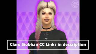 CLARE SIOBHAN SIMS 4 CC FOLDER [upl. by Annaert]