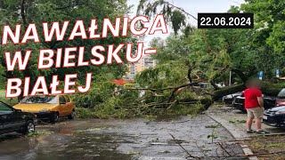 💨 NAWAŁNICA W BIELSKU BIAŁEJ PODTOPIENIA  22062024 [upl. by Ariday]