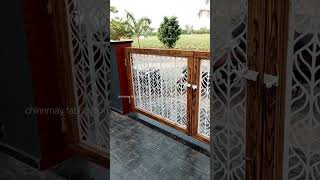 wooden paint on iron gateyoutubeshorts penting gatedesgin [upl. by Barling]