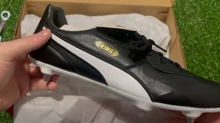 Unboxing Puma King Top SG Football Boots  On Feet [upl. by Dermot]