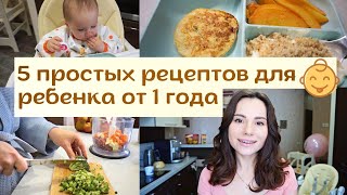 Питание Ребенка после Года 👧  Чем Накормить Ребенка 🥣  5 Простых Рецептов ✅ [upl. by Eronaele]