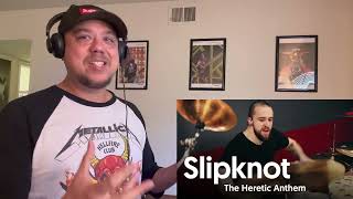 Does ELOY CASAGRANDE Deliver for SLIPKNOT  THE HERETIC ANTHEM Drum Cover Reaction [upl. by Arret]