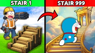 Nobita Build Stairways To Heaven 😱  Funny Game [upl. by Enirehtakyram48]