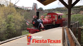 Fiesta Texas Railroad 4K On Ride POV Six Flags Fiesta Texas San Antonio TX [upl. by Everrs]