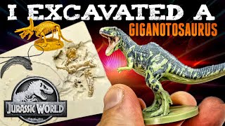 I EXCAVATED a Jurassic World Dominion GIGANOTOSAURUS [upl. by Igic477]