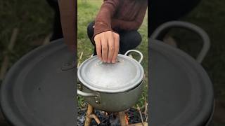 Single mom show SURVIVAL in Forestcamping bushcraft outdoorfunny 😳😲😛🥄 [upl. by Llieno701]