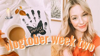 spooky reading vlog  VLOGTOBER [upl. by Neddra]