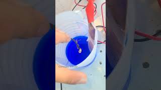 Copper electroplating 3D printer nozzle 3dprinting experiment chemistry electroplating [upl. by Fritzie]