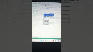 Get week days short form find week days trending exceltricks shorts ytshort excel [upl. by Anahir]