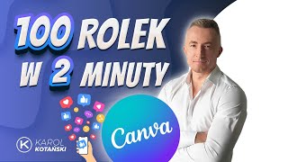 Tworzenie 100 rolek na media społecznościowe w 2 minuty [upl. by Aronek]