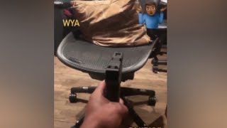 Lil Uzi Vert Shoots Gun In The Studio [upl. by Allbee]