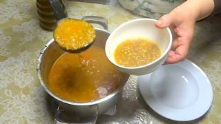 soupe aux lentilles  وجبة صحية بدون لحم شوربة العدسCuisinetunisiennezakia [upl. by Vargas691]