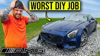 REBUILDING MY WRECKED MERCEDES AMG GT WITH A CUSTOM INTERIOR [upl. by Aletse399]