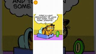 Garfield Six AM Time to Rise and Shine First a Light Breakfast Then Some Jogging [upl. by Ativ]