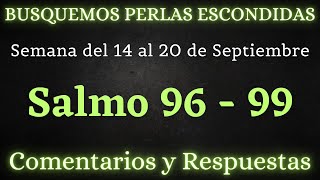 BUSQUEMOS PERLAS ESCONDIDAS ✅ SEMANA DEL 14 AL 20 DE OCTUBRE ♡ SALMOS 96  99 [upl. by Nwahsel]