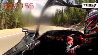 TMG EV P002 Pikes Peak Electric Record  Onboard Lap [upl. by Calendre269]