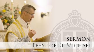 Sermon  Brothers of the SSPX  Fr Goshie  Sermon  Feast of St Michael [upl. by Dnarb]