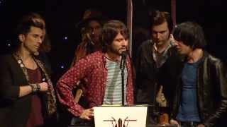 The Cribs Win Outstanding Contribution At The NME Awards 2013 [upl. by Annora]