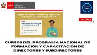 PERUEDUCA  CURSO PARA DIRECTORES Y SUBDIRECTORES [upl. by Rocray]