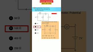 current electricity neet previous year questions galvanometer potentiometer series Parallel combinat [upl. by Aba]