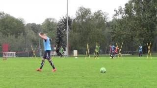 Séance entrainement football  AJ AUXERRE U19  Travail de passes en évolutif U19 [upl. by Airednaxela]