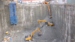 One Burrard Place  One of the deepest excavations 105ft in Vancouver history [upl. by Eibbob]