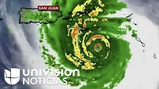 Último reporte del huracán María que se acerca a Puerto Rico con ráfagas de hasta 215mph [upl. by Leuqcar239]