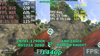 12900K RTX3090 vs 5950X 6900XT in Warzone Caldera [upl. by Selassie594]