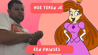 Hoe teken je een prinses  stap voor stap  tekenen voor kinderen [upl. by Marden]