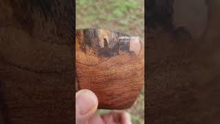 Mesquite bowl with copper inlay woodturning woodworking inlay metalinlay diy woodturner [upl. by Ahsenak]