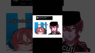 Esok koloh dok cikgu HarrisCaine vtuberindonesia vtuber shortvideo [upl. by Quinta]