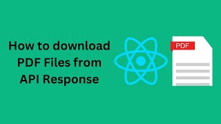 How to download Pdf file from API response [upl. by Chae258]
