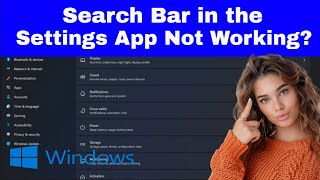 FIX Search Bar in the Settings App Not Working  Windows 11 [upl. by Nairdad]