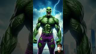 hulk becomes monster  Spiderman hulk and pug spiderman shorts dc ai [upl. by Heida]