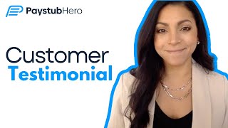 Paystub Generator Testimonial  PaystubHero Testimonial [upl. by Nonnek147]