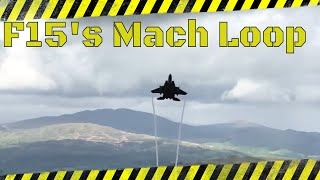 Youve Never Seen F15s Fly Through The Mach Loop Like This [upl. by Aicirtan]