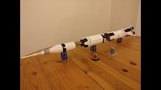 Lepin Saturn V 37003 Lego 21309  Timelapse build [upl. by Lenhart]