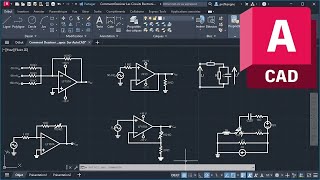 Comment Dessiner Les Circuits Electroniques Sur AutoCAD  Partie 2 [upl. by Kciregor694]