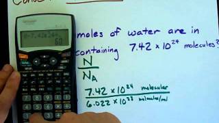 Convert Number of Molecules into Number of Moles [upl. by Barret]