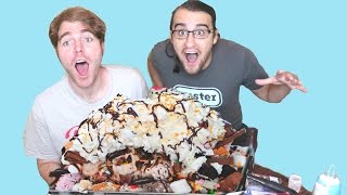 GIANT ICE CREAM SUNDAE with SHANE DAWSON [upl. by Assenaj]