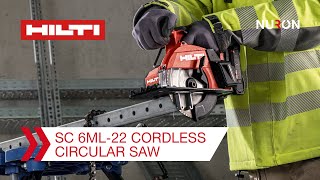 Hilti Nuron SC 6ML22 Cordless Circular Saw  Features and Benefits [upl. by Annayak927]