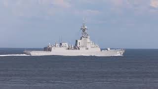 HMAS Ships Adelaide and Sydney depart through Port Phillip Heads SD 480p [upl. by Atiuqcaj]