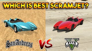 GTA 5 SCRAMJET VS GTA SAN ANDREAS SCRAMJET  WHICH IS BEST [upl. by Juana]