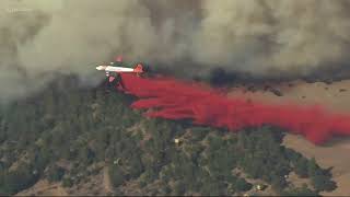 Wildfire burning near Dufur [upl. by Gerbold819]