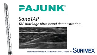 Surimex Pajunk TAP Sono ultrasound Tap blockade [upl. by Leigh]