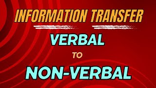 Information Transfer  Verbal to Non Verbal  Non Verbal to Verb  Examples  Exercise  Class 10 [upl. by Jutta]