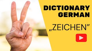 Zeichen ⭐⭐⭐⭐⭐ Wörterbuch  Deutsch lernen [upl. by Winter]