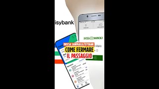 Ora cè un modo per fermare il passaggio da Intesa San Paolo a Isybank [upl. by Pallaten844]