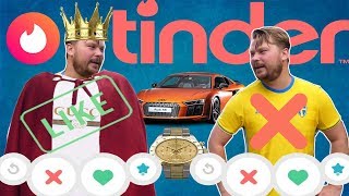 VEM FÅR MEST MATCHNINGAR PÅ TINDERRIK VS VANLIG [upl. by Johna]